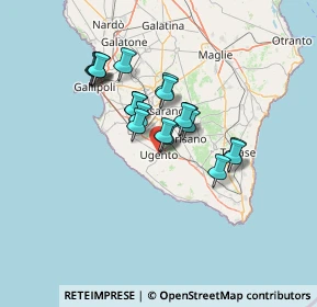 Mappa Via Corfù, 73059 Ugento LE, Italia (10.98526)