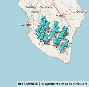 Mappa Via Modena, 73059 Ugento LE, Italia (9.908)