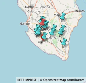 Mappa Via Corfù, 73059 Ugento LE, Italia (10.11947)