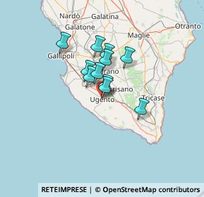 Mappa Via Corfù, 73059 Ugento LE, Italia (9.13455)