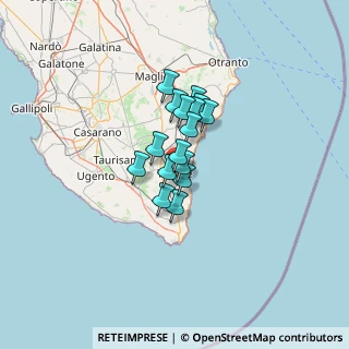 Mappa Via Carlo Cattaneo, 73039 Tricase LE, Italia (8.23938)