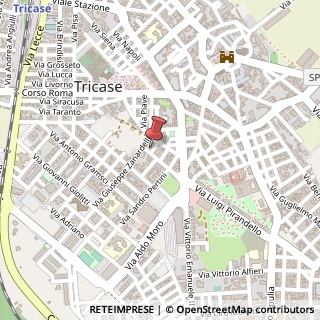 Mappa Via Carlo Cattaneo, 5, 73039 Tiggiano, Lecce (Puglia)