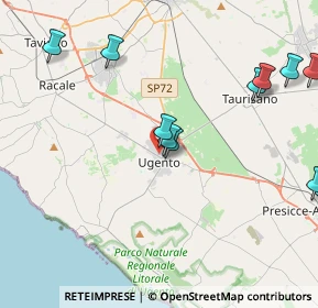 Mappa Via L. Pugliese, 73059 Ugento LE, Italia (5.39545)