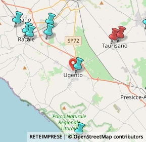 Mappa Via S. Tommaso D'Aquino, 73059 Ugento LE, Italia (7.33053)