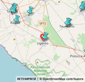 Mappa Via L. Pugliese, 73059 Ugento LE, Italia (7.30357)