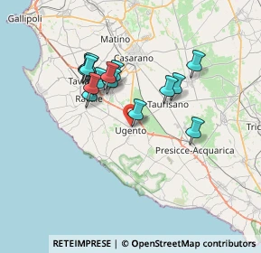 Mappa Via S. Tommaso D'Aquino, 73059 Ugento LE, Italia (6.52867)