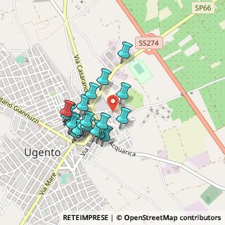 Mappa Via Massimo D'Azeglio, 73059 Ugento LE, Italia (0.393)