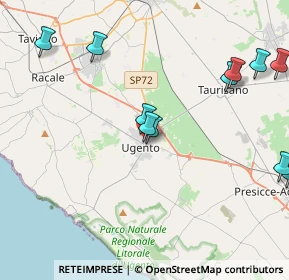 Mappa Via Massimo Colosso, 73059 Ugento LE, Italia (5.28455)