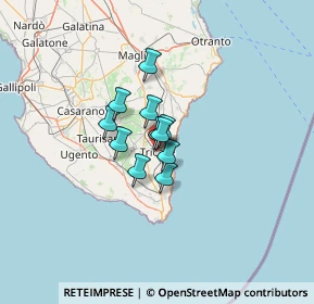 Mappa Via Livorno, 73039 Tricase LE, Italia (7.11182)