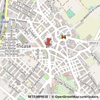 Mappa Via Luigi Cadorna, 18, 73039 Tricase, Lecce (Puglia)