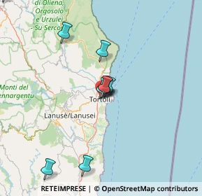 Mappa Via Angius, 08048 Tortolì NU, Italia (34.9215)