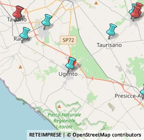 Mappa Via Salentina, 73059 Ugento LE, Italia (7.39455)