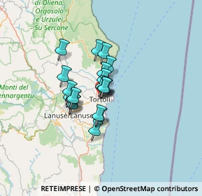 Mappa Via Peschiera, 08048 Tortolì NU, Italia (8.8365)