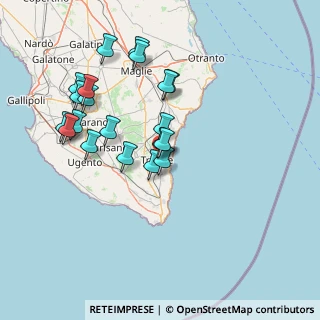 Mappa Via Marina Serra n. 37 quater, 73039 Tricase LE, Italia (15.454)