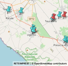 Mappa Via Enrico Fermi, 73059 Ugento LE, Italia (5.20364)