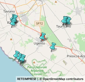 Mappa Via Enrico Fermi, 73059 Ugento LE, Italia (5.68563)