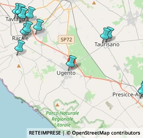 Mappa Via Enrico Fermi, 73059 Ugento LE, Italia (6.98333)