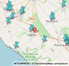 Mappa Via Enrico Fermi, 73059 Ugento LE, Italia (6.79833)