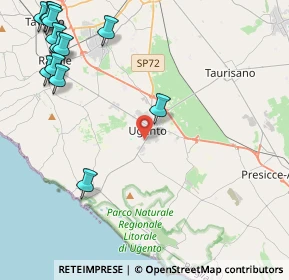 Mappa 73059 Ugento LE, Italia (6.65077)