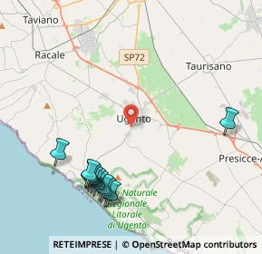 Mappa 73059 Ugento LE, Italia (5.27833)
