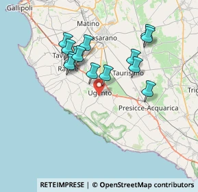 Mappa 73059 Ugento LE, Italia (7.07929)