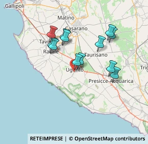 Mappa 73059 Ugento LE, Italia (6.855)