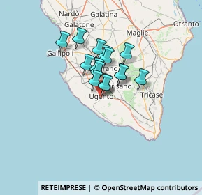 Mappa 73059 Ugento LE, Italia (9.07)