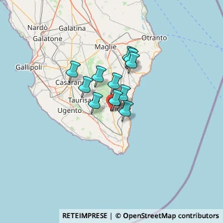 Mappa S.s.275 Km 23, 73031 Alessano LE, Italia (9.28182)