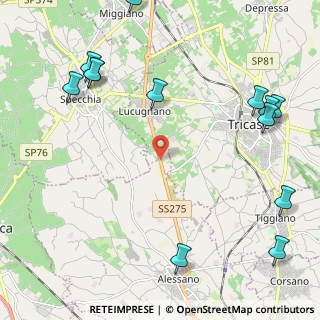 Mappa S.s.275 Km 23, 73031 Alessano LE, Italia (3.26846)