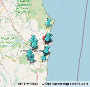 Mappa Via Antonio Scorcu, 08048 Tortolì NU, Italia (9.80053)