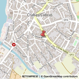 Mappa Via Sassari, 44, 09072 Cabras, Oristano (Sardegna)