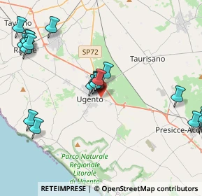 Mappa Via Caporetto, 73059 Ugento LE, Italia (5.5925)