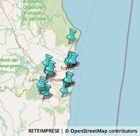 Mappa Via Sulcis, 08048 Tortolì NU, Italia (10.56158)