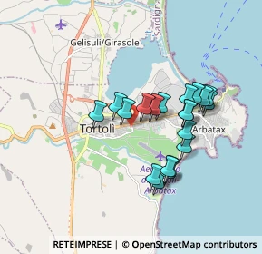 Mappa Via Sulcis, 08048 Tortolì NU, Italia (1.643)