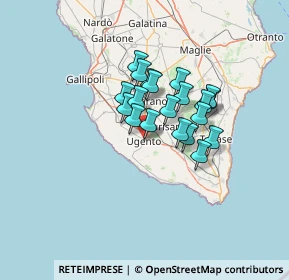 Mappa Via Santa Caterina da Siena, 73059 Ugento LE, Italia (9.9185)