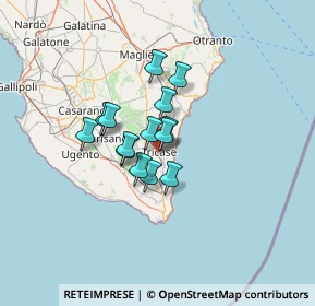 Mappa Via Claudio, 73039 Tricase LE, Italia (8.805)