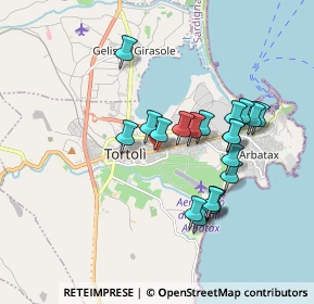 Mappa Via Sarcidano, 08048 Tortolì NU, Italia (1.7745)