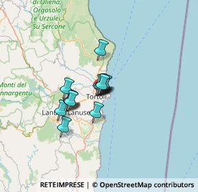 Mappa Via Sarcidano, 08048 Tortolì NU, Italia (8.09467)