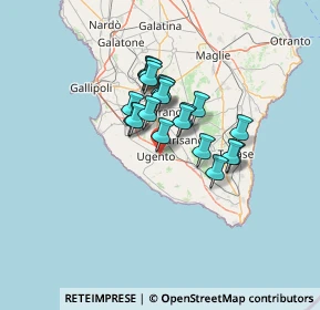 Mappa Via Montelungo, 73059 Ugento LE, Italia (9.9575)