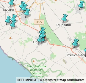 Mappa Via Montelungo, 73059 Ugento LE, Italia (5.63938)