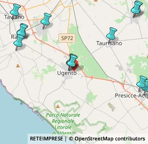 Mappa Via Montelungo, 73059 Ugento LE, Italia (6.22429)