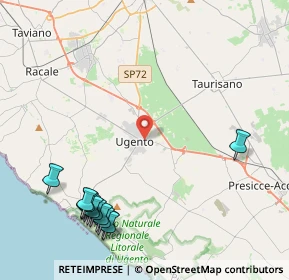Mappa Via Marche, 73059 Ugento LE, Italia (6.1025)