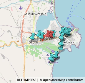 Mappa Via Mandrolisai, 08048 Tortolì NU, Italia (1.6885)