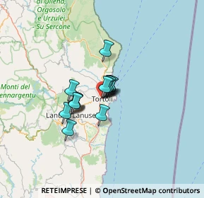 Mappa Via Canonico Melis, 08048 Tortolì NU, Italia (7.86933)