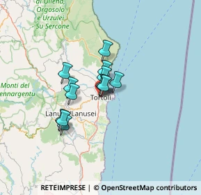 Mappa Via Canonico Melis, 08048 Tortolì NU, Italia (8.94154)
