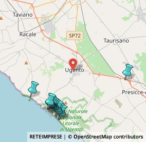 Mappa Via S. Vincenzo, 73059 Ugento LE, Italia (5.63167)