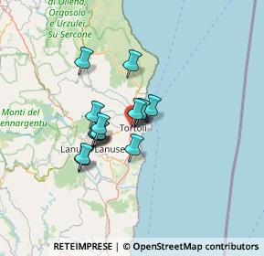 Mappa Via Lanusei, 08048 Tortolì NU, Italia (9.81)