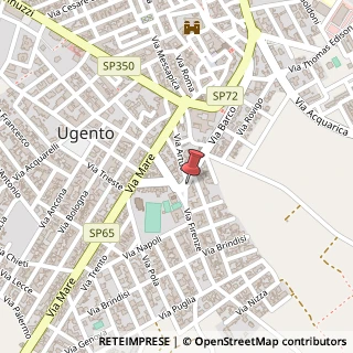 Mappa Piazza R. Moro, 1, 73059 Ugento, Lecce (Puglia)
