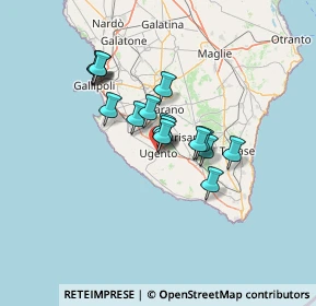 Mappa Via Ancona, 73059 Ugento LE, Italia (10.855)