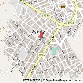 Mappa Via Cordusio, 4, 73059 Ugento, Lecce (Puglia)